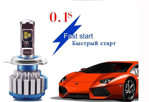 Planet Gates 2 PCS T1 Series 70W 7200LM 6000K H4 H1 H3 Turbo LED Car Headlight H7 H11 880/881 9005 HB3 9006 HB4  9007 HB5 Light Bulb