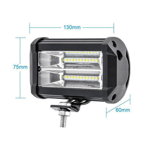 Planet Gates 2 pcs work light 5 inch Car Light Led Bar Work Light Bar Offroad Motorcycle Foglights Floodlight For Boats ATV UTV SUV Jeep Truck Car Accessories