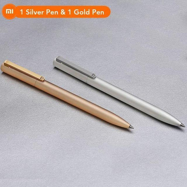 Planet Gates 2 Pens Metal Pen PREMEC Smooth Switzerland Refill Alloy Handles MiKuni Japan Black Ink 0.5mm Pens