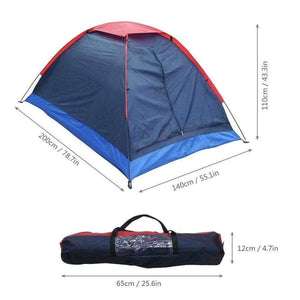 Planet Gates 2 Persons Camping Tent Single Layer Beach Tent Outdoor Travel Windproof Waterproof Awning Tent Summer Tent with Bag RU Stock