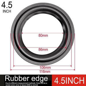 Planet Gates 2 piece / 4.5INCH-Rubber edge DIYLIVE 4-12 "Rubber surround collapsible subwoofer ring repair speaker fittings (100 ~ 300mm) 4 "5" 5.5 "6.5" 7 "8" 10 "12"
