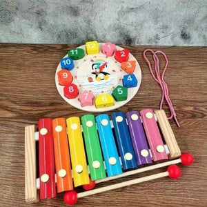 Planet Gates 2-piece set 1 Montessori Wooden 3D Educational Toys Children Learn Baby Color Wooden Children Early Teach Christmas Gifts Puzzle Toys