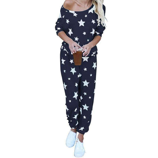 Planet Gates 2 Piece Set 2018 Autumn Women Top and Pants Tracksuit Sportswear Casual Sweat Pants Sweatshirt Women's  Set Home Suit