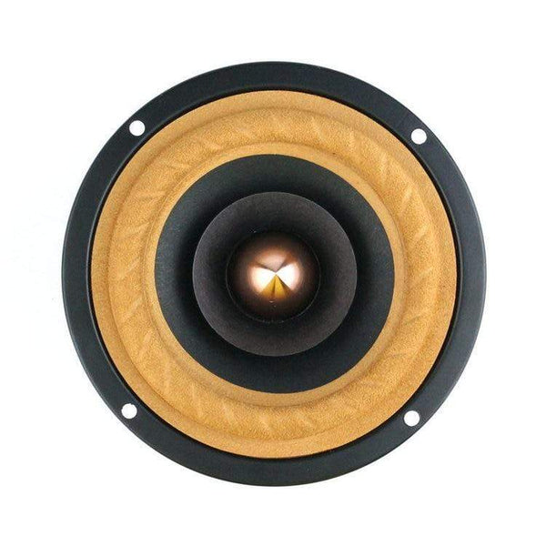 Planet Gates 2 Pieces Audio Labs/Soundhits 4'' Full-Range Speaker Driver White/Black Mixed Paper Cone Cloth Suspension Shielded 4/8ohm 15W
