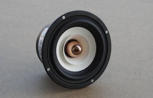 Planet Gates 2 Pieces Audio Labs/Soundhits 4'' Full-Range Speaker Driver White/Black Mixed Paper Cone Cloth Suspension Shielded 4/8ohm 15W