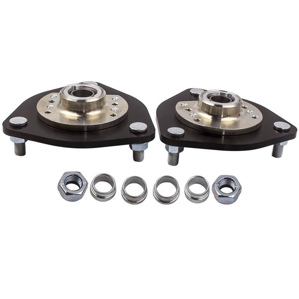 Planet Gates 2 Pieces Camber Plates For Nissan S13 S14 Silvia 180SX 200SX 240SX  1989 1990 1991 1992 1993-1998 Top Mount Front Coilover