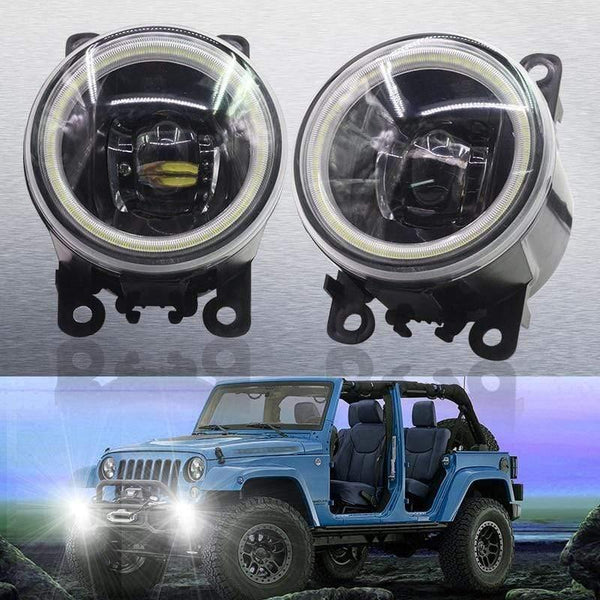 Planet Gates 2 Pieces Car LED Bulb 4000LM Fog Light Angel Eye Daytime Running Light DRL 12V High Bright For Subaru WRX STI 2015 2016