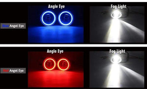 Planet Gates 2 Pieces Car LED Bulb 4000LM Fog Light Angel Eye Daytime Running Light DRL 12V High Bright For Subaru WRX STI 2015 2016