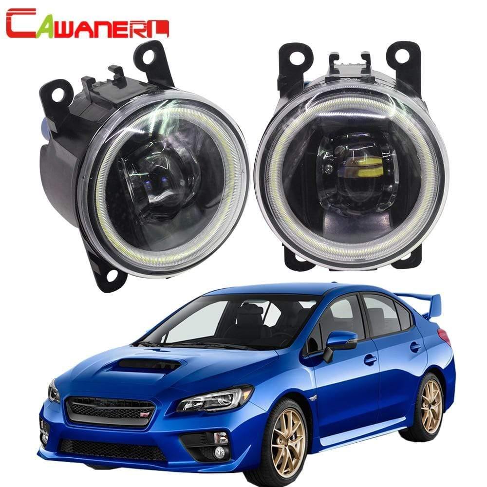 Planet Gates 2 Pieces Car LED Bulb 4000LM Fog Light Angel Eye Daytime Running Light DRL 12V High Bright For Subaru WRX STI 2015 2016