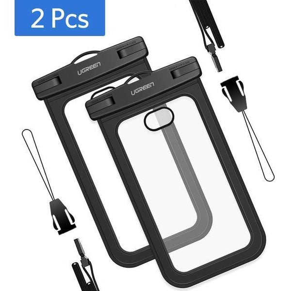 Planet Gates 2 Pieces / China Ugreen Waterproof Case Bag Phone Pouch 6.3'' Phone Bag Case For iPhone Xs X 8 7 7Plus 6S 6Plus Samsung Galaxy S9 S8 Phone Case