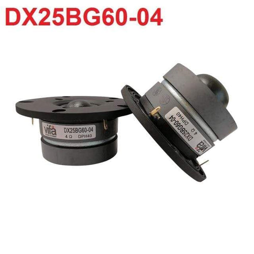 Planet Gates 2 Pieces DX25BG60-04 2 Pieces Original Vifa XT25BG60-04/DX25BG60-04 4'' Home Audio DIY Dome Tweeter Speaker Driver 4ohm/100W Silver Panel Option