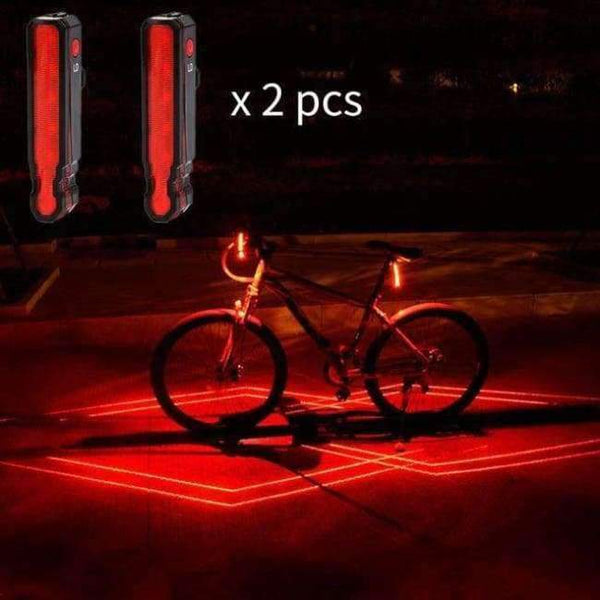 Planet Gates 2 pieces GIYO USB Rechargeable Taillight Bike Warning Light Cycling LED Tail light Waterproof MTB Road Bike Bicycle Rear Light Back Lamp
