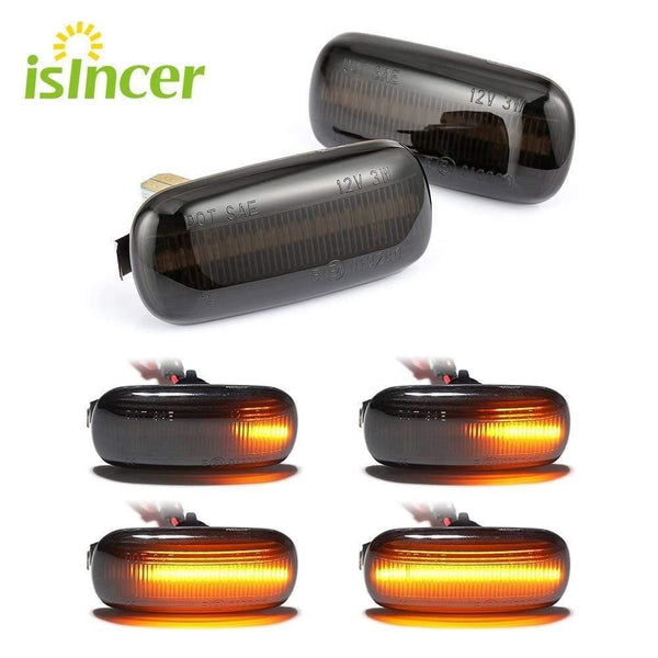 Planet Gates 2 pieces Led Dynamic Side Marker Turn Signal Light Sequential Blinker Light For Audi A3 S3 8P A4 S4 RS4 B6 B7 B8 A6 S6 RS6 C5 C7