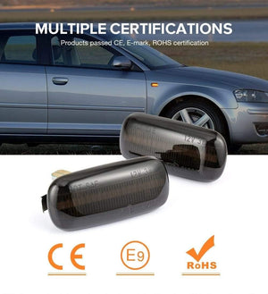 Planet Gates 2 pieces Led Dynamic Side Marker Turn Signal Light Sequential Blinker Light For Audi A3 S3 8P A4 S4 RS4 B6 B7 B8 A6 S6 RS6 C5 C7