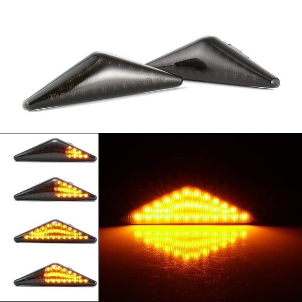 Planet Gates 2 pieces Led Dynamic Side Marker Turn Signal Light Sequential Blinker Light For Ford MONDEO 2000-2007 MK 3 FOCUS MK1 1998-2004