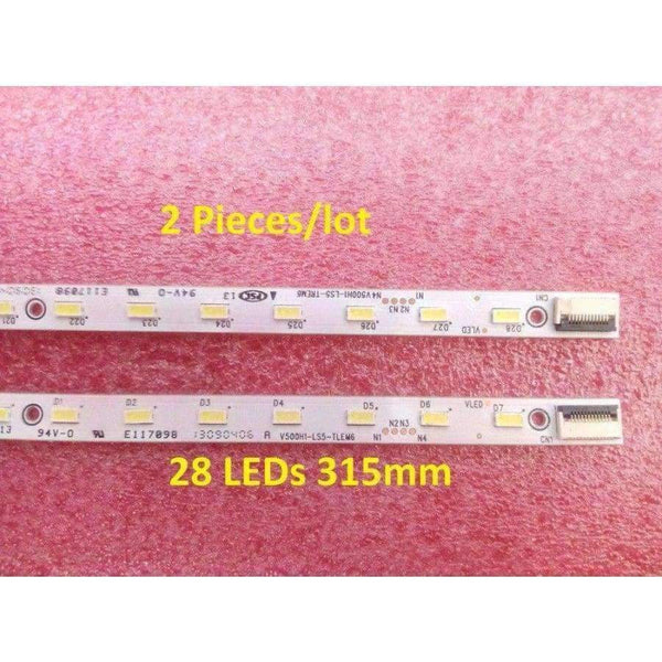Planet Gates 2 Pieces/lot LE50D8800 V500HJ1-LE1 LED strip V500H1-LS5-TLEM6 TLEM4 TREM6 TREM4 E117098 28 LEDs 315mm,used parts