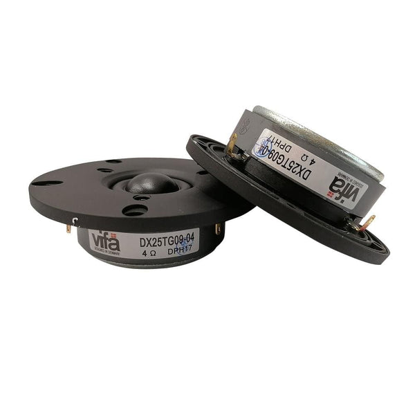 Planet Gates 2 Pieces Original Vifa DX25TG09-04/XT25TG30-04 4'' Hifi Home/Car Audio DIY Black Membrane Tweeter Speaker Driver Unit 4ohm/100W