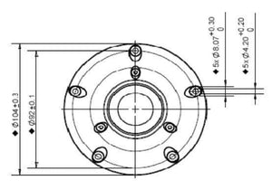 Planet Gates 2 Pieces Original Vifa DX25TG09-04/XT25TG30-04 4'' Hifi Home/Car Audio DIY Black Membrane Tweeter Speaker Driver Unit 4ohm/100W
