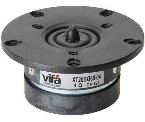 Planet Gates 2 Pieces Original Vifa XT25BG60-04/DX25BG60-04 4'' Home Audio DIY Dome Tweeter Speaker Driver 4ohm/100W Silver Panel Option