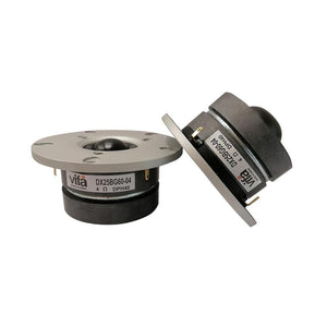 Planet Gates 2 Pieces Original Vifa XT25BG60-04/DX25BG60-04 4'' Home Audio DIY Dome Tweeter Speaker Driver 4ohm/100W Silver Panel Option