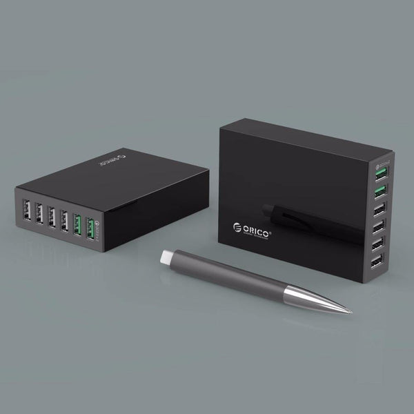 Planet Gates 2 Ports QC 2.0 Quick Charger With 4 Ports 5V2.4A 50W Max Output Mobile Phone USB Charger for Samsung Xiaomi Huawei