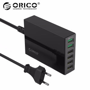 Planet Gates 2 Ports QC 2.0 Quick Charger With 4 Ports 5V2.4A 50W Max Output Mobile Phone USB Charger for Samsung Xiaomi Huawei