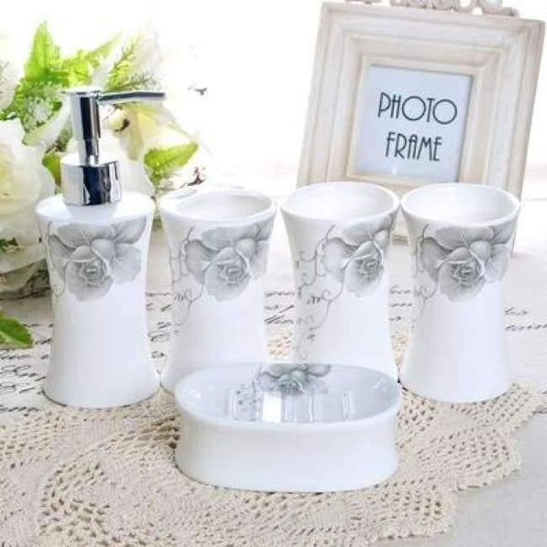 Planet Gates 2 Set ceramics Bathroom Accessories Set Soap Dispenser/Toothbrush Holder/Tumbler/Soap Dish Bathroom Products gift