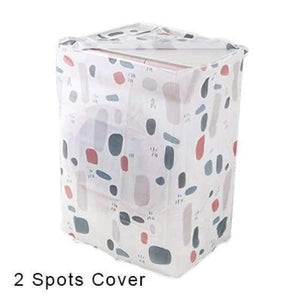 Planet Gates 2 Spots Cover Washing Machine Dust Covers Organizer Washer Lid Appliance Layer Protector Coat Storage Case Organization Accessories Item