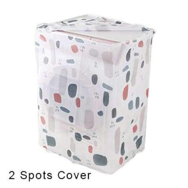 Planet Gates 2 Spots Cover Washing Machine Dust Covers Organizer Washer Lid Appliance Layer Protector Coat Storage Case Organization Accessories Item