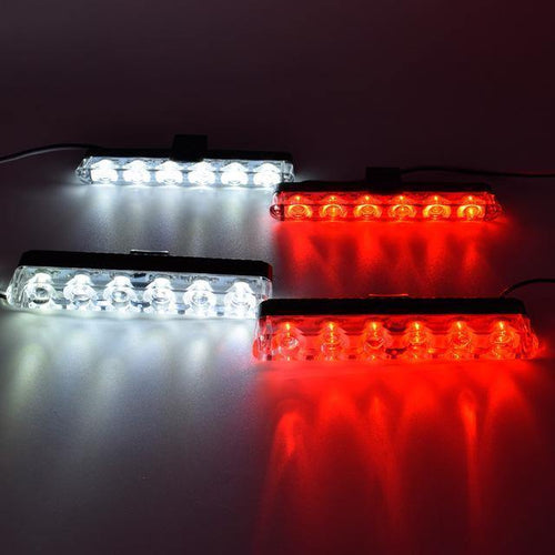 Planet Gates 2 White 2 Red Wireless Remote Stroboscope Led Police Light 4*6 Led Car Truck Ambulance Emergency Flashing Firemen Strobe Warning Light DC 12V