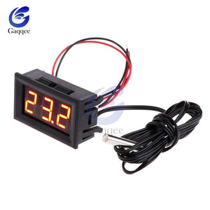 1M Dual LED Display Digital Thermometer Refrigerator Aquarium Auto Car Temperature Sensor Meter Detector Tester Waterpfoof Probe