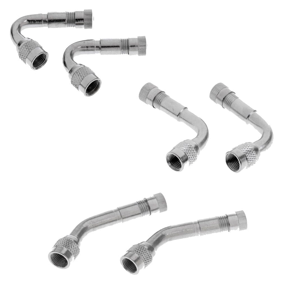 Planet Gates 2 x Valve Stem Adapter 45, 90, 135 Degree Valve Extension Car Electrombile Tyre Valve Extender Bike Parts