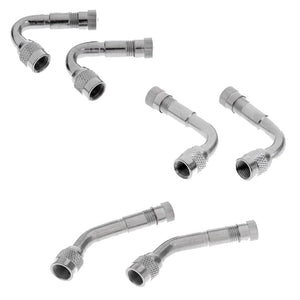 Planet Gates 2 x Valve Stem Adapter 45, 90, 135 Degree Valve Extension Car Electrombile Tyre Valve Extender Bike Parts