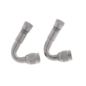 Planet Gates 2 x Valve Stem Adapter 45, 90, 135 Degree Valve Extension Car Electrombile Tyre Valve Extender Bike Parts