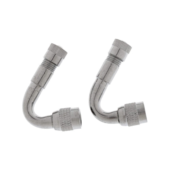 Planet Gates 2 x Valve Stem Adapter 45, 90, 135 Degree Valve Extension Car Electrombile Tyre Valve Extender Bike Parts