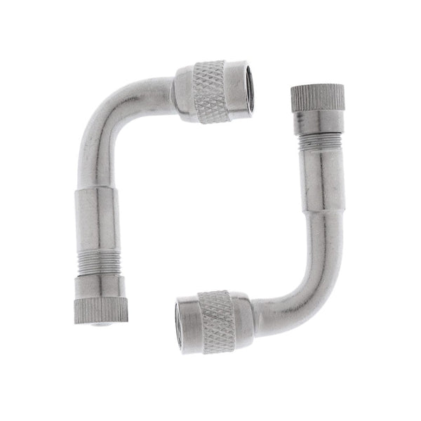 Planet Gates 2 x Valve Stem Adapter 45, 90, 135 Degree Valve Extension Car Electrombile Tyre Valve Extender Bike Parts