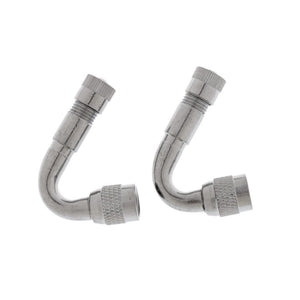 Planet Gates 2 x Valve Stem Adapter 45, 90, 135 Degree Valve Extension Car Electrombile Tyre Valve Extender Bike Parts