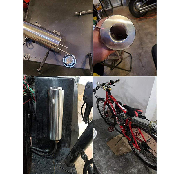 Planet Gates 2"x13" Stainless Steel Radiator Overflow Tank Bottle Catch Can Car Modification Radiator Cooling Accessories VR-COT01