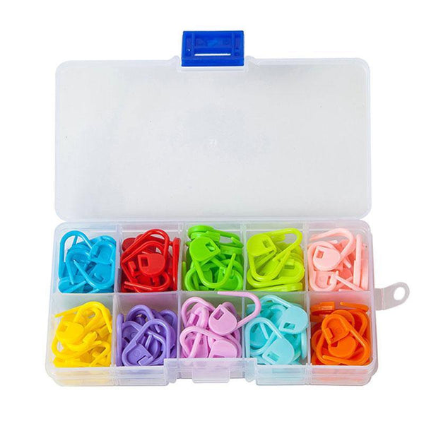 Planet Gates 20-120pcs Knitting Holder Needle Plastic Stitch Markers DIY Needle Arts Craft Locking Stitch Grooved Cable Stitch Holder Sewing