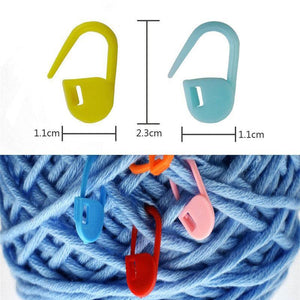 Planet Gates 20-120pcs Knitting Holder Needle Plastic Stitch Markers DIY Needle Arts Craft Locking Stitch Grooved Cable Stitch Holder Sewing