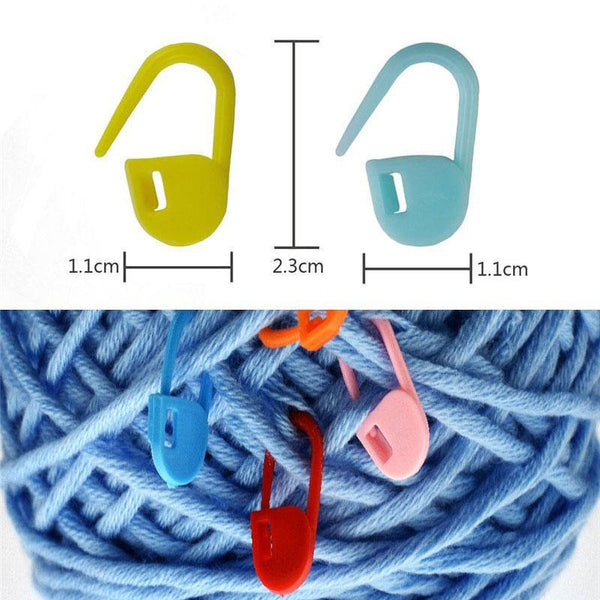 Planet Gates 20-120pcs Knitting Holder Needle Plastic Stitch Markers DIY Needle Arts Craft Locking Stitch Grooved Cable Stitch Holder Sewing