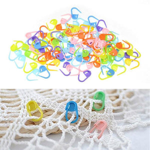 Planet Gates 20-120pcs Knitting Holder Needle Plastic Stitch Markers DIY Needle Arts Craft Locking Stitch Grooved Cable Stitch Holder Sewing