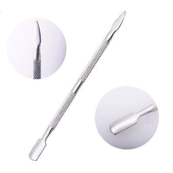 Planet Gates 20 21 Style Rainbow Stainless Steel Nail Cuticle Pusher Tweezer Nail Art Files UV Gel Polish Remove Manicure Care Groove Clean Tool