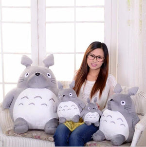 Planet Gates 20/30/45cm Totoro Plush Toys Soft Stuffed Animals Anime Cartoon Pillow Cushion Cute Fat Cat  Animals Children Birthday Xmas Gift