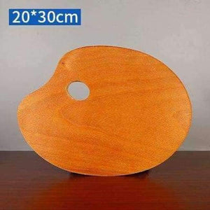 Planet Gates 20  30 cm 1 Piece Wooden Walnut Color Oval Oil Painting Palette Professional Oil Acrylic Paint Drawing Palette Paleta Art Supplies