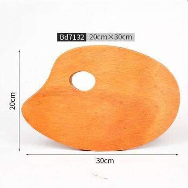 Planet Gates 1 Pcs Oil Acrylic Painting Palette Solid Wooden Walnut Color Professional Oil Paint Tray Artist Palette Paleta Art Supplies