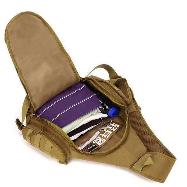 Planet Gates 20-35L Tactical Sling Bag, 14" Laptop Waterproof Molle Military Backpack, Camping Hiking Hunting Sport Bag