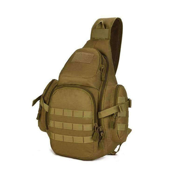 Planet Gates 20-35L Tactical Sling Bag, 14" Laptop Waterproof Molle Military Backpack, Camping Hiking Hunting Sport Bag