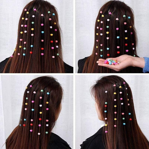 20/40pcs Women Girls Cute Mini Hair Claw Clips Candy Color Plastic Hairpins Hair Braids Maker Beads Hair Accessories Headwear