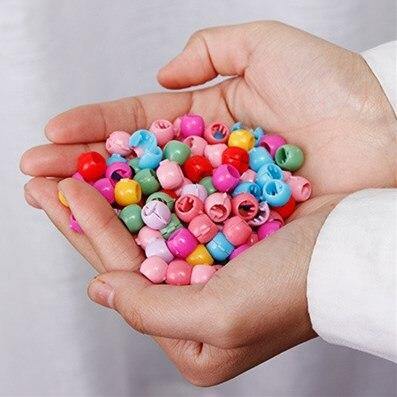 20/40pcs Women Girls Cute Mini Hair Claw Clips Candy Color Plastic Hairpins Hair Braids Maker Beads Hair Accessories Headwear